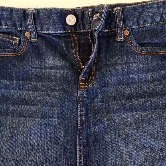 Old Navy Raw Hem Jean Skirt Girls Size 14 - Picture 8 of 10